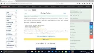 Explain Java beans pattern. | javapedia.net