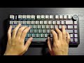 aula f75 pro unboxing and typing test