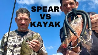 Shooting Snapper VS Fishing for Snapper #kayakfishing #spearfishing