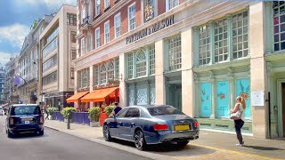 Summer in St James’s, London Walk - Pall Mall \u0026 Jermyn Street [4K HDR]