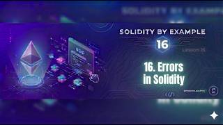 How to Handle Errors in Solidity | Custom Errors, require, revert & assert | Smart Contract Tutorial