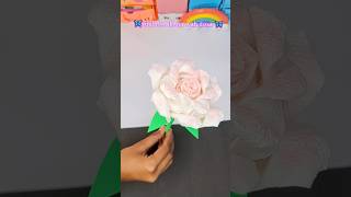 Viral rose flower with tissue 🦋💜✨️|| viral tissue paper rose 🎀✨️# shorts #trending@ self creativity