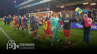 "In Deventer Zingen We Zo!" 🎶 | Spelers vieren feest met publiek na Go Ahead Eagles - Heracles (4-0)