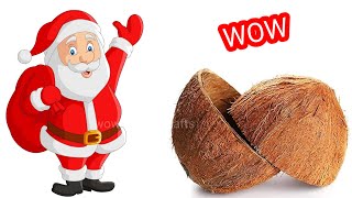 Christmas Craft/craft With Coconut Shell/diy santa/Christmas Decor Ideas 2024/Coconut shell craft