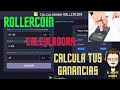 ROLLERCOIN - CALCULADORA, ¡DESCUBRE TUS GANANCIAS DIARIAS, SEMANALES y MENSUALES!