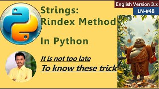 LN-48 Python Strings RIndex Method | Strings Tricks | #codinglife #programming #python #strings
