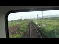 01151 madgaon jan shatabdi crossing kasu stn at high speed from vistadome