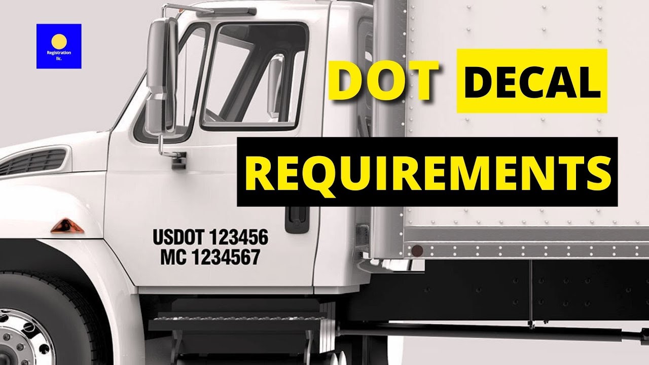 Dot Decal Requirements рџљљ рџ µ Requires All Interstate Motor Carriers To