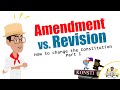 Amendment vs Revision | How to Change the Constitution Part I - 1987 Constitution