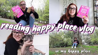 Reading Happy Place by Emily Henry 💖 [reading vlog]