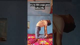 try this yoga pose✅#yoga#flexibility#workout#bodybuilding#shorts#trending#viralshorts#fitness#army