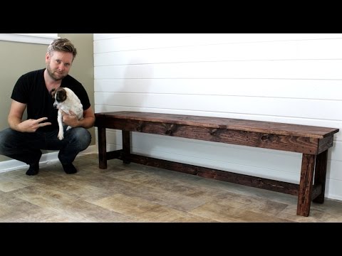 The $20 Farmhouse Bench - Easy DIY Project The $20 Farmhouse Bench - Easy DIY Project