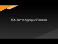 SQL Server Aggregate Functions (with examples)