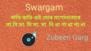 Rati  Rati Assamese song Swargam(Notation) ||Zubeen Garg||2019