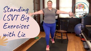 LSVT Big daily exercises in standing with Liz