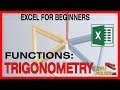 How to use trigonometric functions in Excel