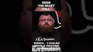 Eddie HALL | 500KG/1102LBS Deadlift World RECORD! #shorts #eddiehall #strongman