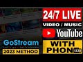 How To Live Stream 24/7 on YouTube With Go Stream App Live Stream Pre Recorded Video