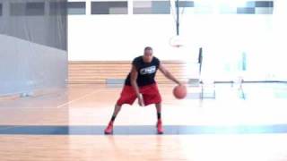 Pound-Crossover, Pound-Behind Back Dribble Combo Drill | NBA Ball Handling Workout | Dre Baldwin