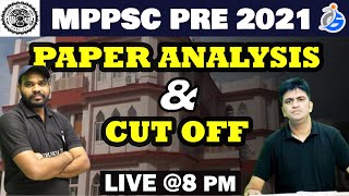 MPPSC PRE 2021 PAPER ANALYSIS & CUT OFF