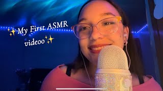 My First ASMR videooo!!!(Rambling+Mic and Face Brushing+Buggss🦋)