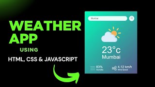 Weather App made with HTML, CSS and JS || Part 1