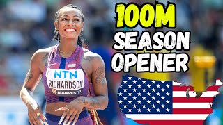 Sha'Carri Richardson’s FIRST 100m Race in 2024