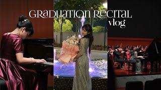 𐙚˙⋆ graduation recital vlog as a pianist | rehearsals, uni vlog, life of a music student.