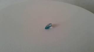 Natural Blue Zircon Gemstone, Cambodia Gemstones, Pear Shape Gem, VVS Clarity Gems