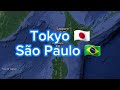 Japão - São Paulo ✈️ Uma das  formas mais rápidas de fazer a viagem, porém uma das mais caras!