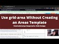 Use grid area Without Creating an Areas Template (CSS Grid) freeCodeCamp tutorial