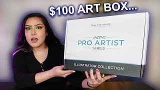 Unboxing Jazza's $100 Art Supply Box...hmm
