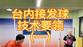 台内接发球技术①王教练教你系列