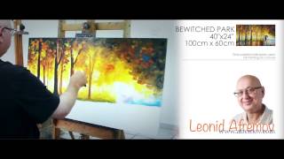 Leonid Afremov creating Bewitched Park