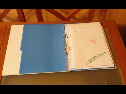 How to fold A2 to fit in A4 ring binder How to fold A2 to fit in A4 ring binder