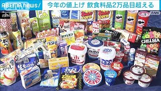 今年値上げが判明した飲食料品数2万品目を超す　去年より3カ月早いペース(2023年4月18日)