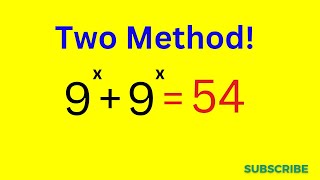 Germany - Math Olympiad Exponential Problem | Find the Value of X
