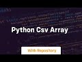 python csv array