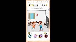Brain Test Level 245 he needs some help Walkthrough