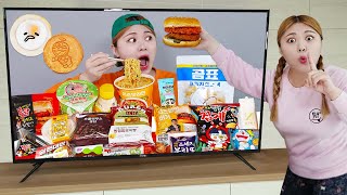 Mukbang Fire Spicy Noodle Tteokbokki 불닭볶음면 햄버거 TV 속 편의점 음식 먹방 Convenience Store | HIU 하이유