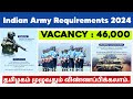 Indian army job requirement 2024 || 46,000 Vacancy || salary - 21,100 | #governmentjobs #indianarmy