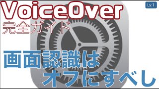 画面認識は原則オフにしよう（VoiceOverオススメ設定最重要編④）【Lv.1】～VoiceOver完全ガイド(iOS15)～