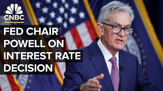 Federal Reserve Chair Jerome Powell speaks after Fed holds interest rates steady — 3/20/2024