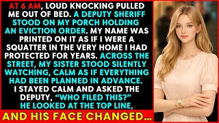 A Deputy Sheriff Showed Up at 6 AM with an Eviction Order—My Sister Filed It Behind My Back and…