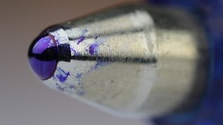 How A Ballpoint Pen Works Close Up