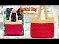 Cara Membuat Tas Rajut Mudah untuk Pemula| Easy Crochet Tote Bag Tutorial