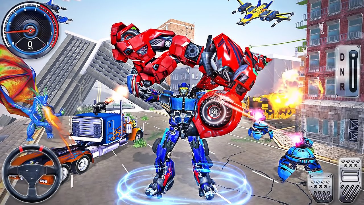 Jet Robot Car Transformation Simulator Android Gameplay 3 Youtube