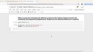 StrataScratch - PANDAS solution | Salaries Differences - ID 10308