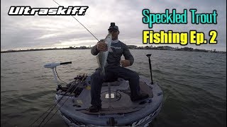 Fishing with Jigs for Spotted Seatrout in rough weather Ep 2