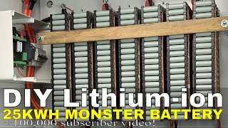 Monster DIY Offgrid Battery COMPLETED | plus 100,000 SUB VIDEO!